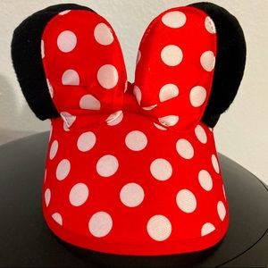 Minnie Mouse Sun Visor Hat Headband Polka Dot Ears